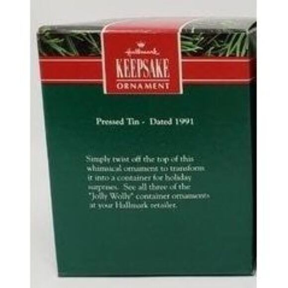 1991 Hallmark Jolly Wolly Soldier Tin Handcrafted Keepsake Christmas Ornament - Picture 6 of 6